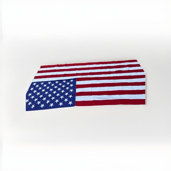 Vintage 1960's Valley Forge Flag Co 50 Sewn Stars American Flag 9' x 5' USA - Picture 5 of 7